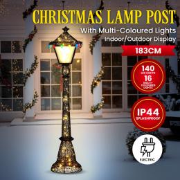 Christabelle 1.8m Christmas lamp Post Indoor Outdoor Display Decoration LED Lights Front Yard Lawn Statue Ornament
