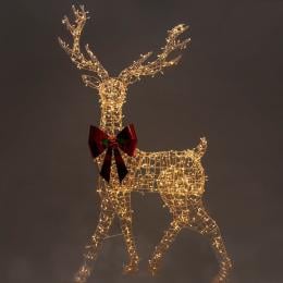 Christabelle 2.1m Christmas Reindeer Statue 800 LED Lights Indoor Outdoor Front Yard Lawn Decoration