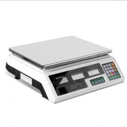 40KG Digital Kitchen Scale Electronic Scales Shop Market Commercial White