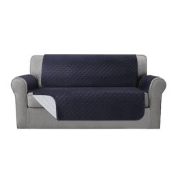 Sofa Cover Quilted Couch 100% Water Resistant 3 Seater Dark Grey