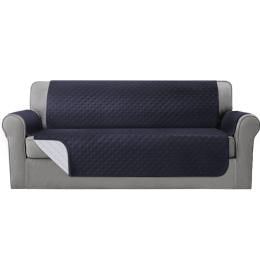Sofa Cover Quilted Couch 100% Water Resistant 4 Seater Dark Grey