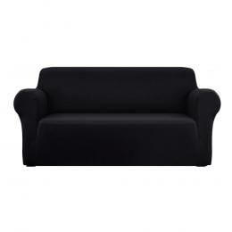 Sofa Cover Elastic Stretchable Couch Covers Black 3 Seater