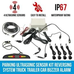 Elinz Parking Ultrasonic Sensor Kit Reversing SystemBuzzer Alarm