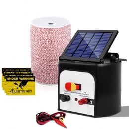 8KM Solar Electric Fencer 0.3J + 2000M Poly Fencing Wire Tape