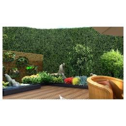 10x Artificial Boxwood Hedge Fake Vertical Garden Green Wall Mat Fence