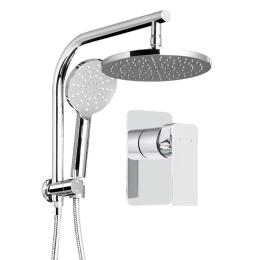 WELS 9 Rain Shower Head Mixer Round Handheld High Pressure Wall Chrome