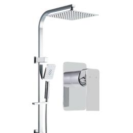 WELS 10 Rain Shower Head Mixer Round Handheld High Pressure  Chrome