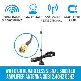 Wifi Wireless Signal Booster Amplifier Antenna SMA Female