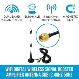 Wifi Digital Wireless Signal Booster Amplifier Antenna SMA Male