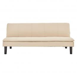 Selena 3-Seater Fabric Sofa Bed with Stitching by Sarantino - Beige