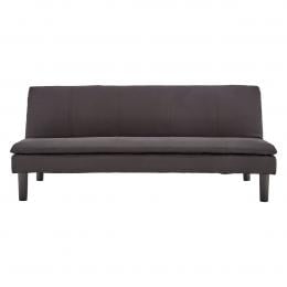 Selena 3-Seater Fabric Sofa Bed with Stitching by Sarantino - Black
