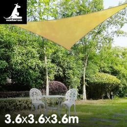 Wallaroo Triangular Shade Sail: 3.6 x 3.6 x 3.6m - Sand