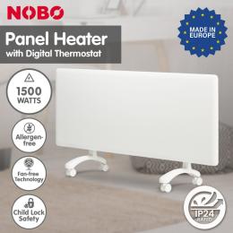 Nobo 1500W Electric Panel Heater - Refurbished