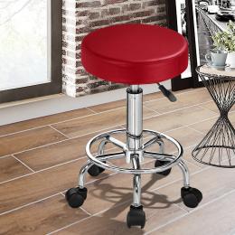 Hairdressing Salon Hydraulic Stool Barber Swivel Burgundy