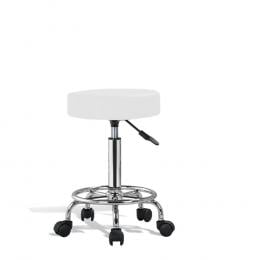 2x Swivel Salon Barstool Hairdressing Stool Barber Chair - White