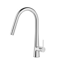 Kitchen Mixer Tap Pull Out Round 2 Mode Sink Basin Faucet Swivel Wels Chrome