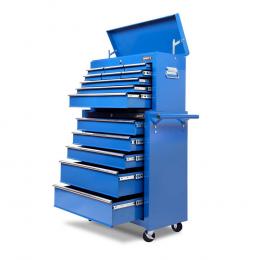14 Drawers Toolbox Cabinet Mechanic Trolley Garage Tool Storage Box