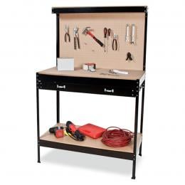 2-Layer Work Bench Garage Storage Table Tool Shop Shelf