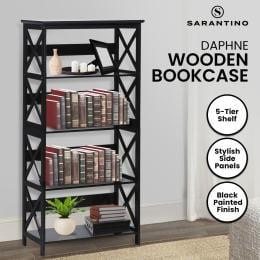 Sarantino Daphne 5-Tier Bookcase