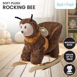 Jiggle & Giggle Soft Plush Toy Rocker - Bee