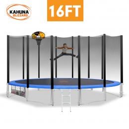 Kahuna Blizzard 16 ft Trampoline with Net