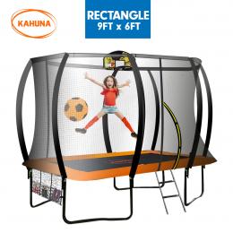 Kahuna Trampoline 6 ft x 9 ft Rectangular Outdoor - Orange