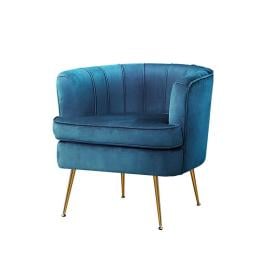 Armchair Lounge Chair Accent Armchairs Sofa Chairs Velvet Navy Blue