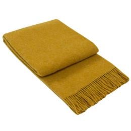 Throw - 100% NZ Wool - Mustard