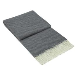 Throw - Merino Wool/Cashmere - Grey
