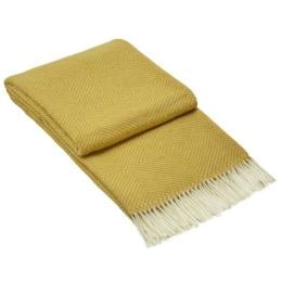 Hampton Throw - Merino Wool Blend - Mustard