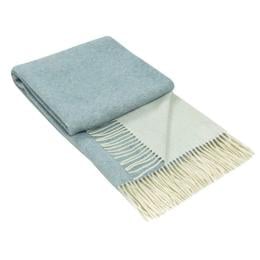 Throw - 10% Cashmere/ 90% Super Fine Merino Wool - Light Blue