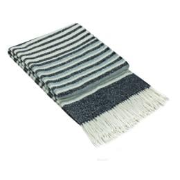 Throw - Reclaimed Wool Blend - Navy