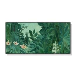 50cmx100cm The Equatorial Jungle Green Forest Henri Rousseau Canvas