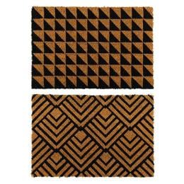 2x Doormat Front Door Entryway Natural Coconut Coir Mat 60 x 40cm