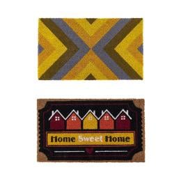 2x 45 x 75cm Doormat Front Door Entryway Coconut Coir Floor Mat