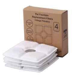 8x Pet Dog Cat Fountain Filter Replacement Triple Filtration System