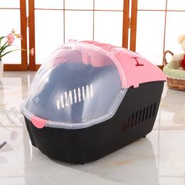 Medium Portable Travel Dog Cat Crate Pet Carrier Cage Comfort Mat Pink