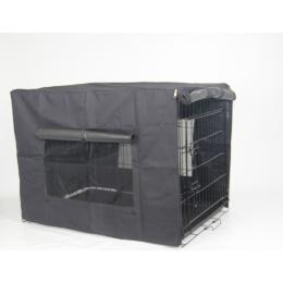 24in Portable Foldable Dog Rabbit Collapsible Crate Pet Cage w/ Cover