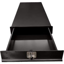 Under Tray Body Tool Box Trundle Drawer 1500 Long Ute Truck - Black