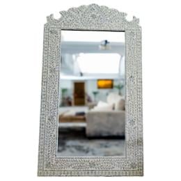 Mother Of Pearl Serene Reflection Wall Mirror 120cm