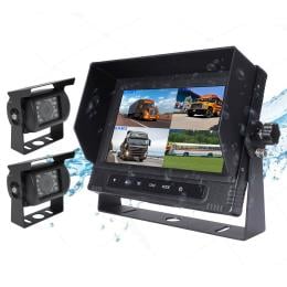 Waterproof 7 Quad Monitor With 2 Camera And 2x 10m Cable