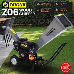 Ducar 7HP Wood Chipper Shredder Mulcher Grinder Petrol Silver