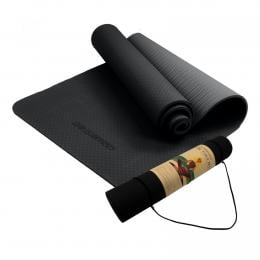Powertrain TPE Yoga Pilates Exercise Mat 6mm - Black
