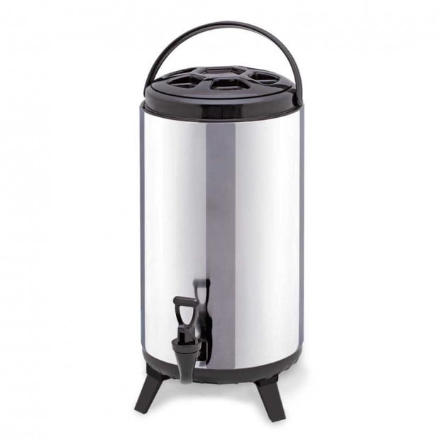 SOGA 12L Portable Insulated Cold/Heat Coffee Tea Beer Barrel Brew Pot