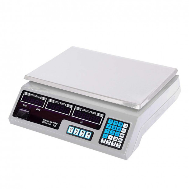 SOGA 40kg Digital Commercial Kitchen Scales Electronic Weight Scale
