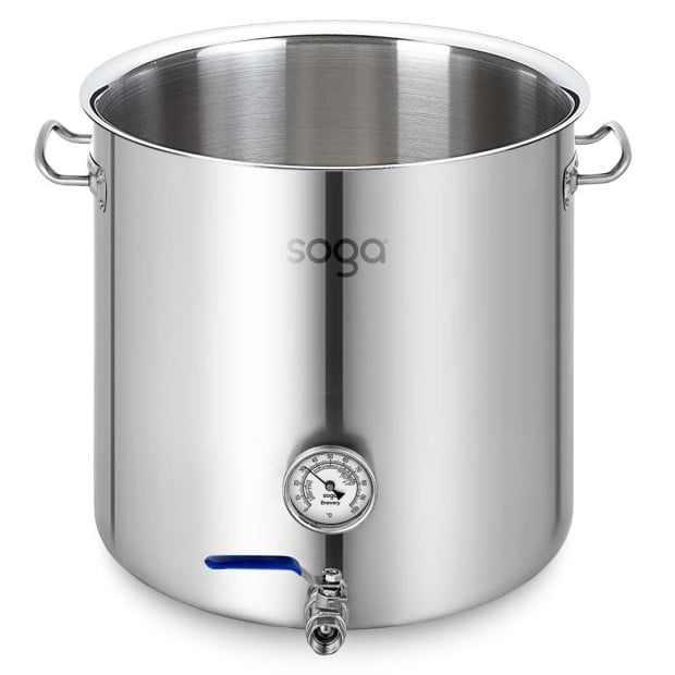 Stainless Steel 98L No Lid Brewery Pot With Beer Valve 50x50cm