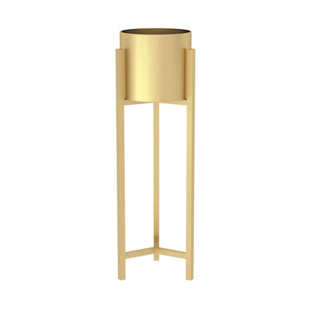 75cm Gold Metal Plant Stand with Flower Pot Holder Corner Shelving