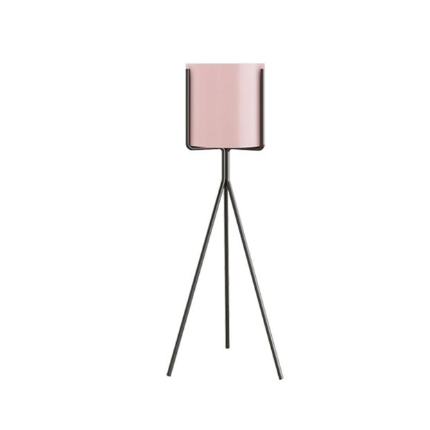 80cm Tripod Flower Pot Plant Stand with Pink Flowerpot Holder Rack