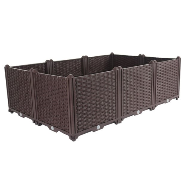 120cm Raised Planter Box Vegetable Herb Flower Plants Garden Bed