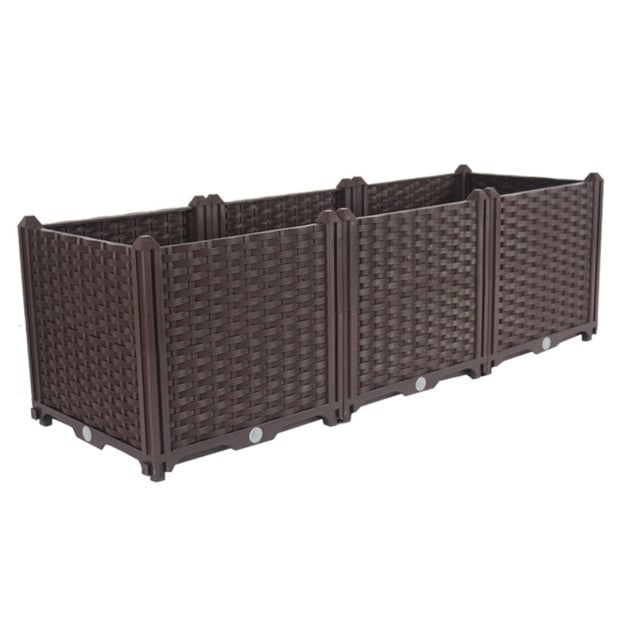 120cm Raised Garden Bed Planter Box Vegetable Flower Outdoor Plants